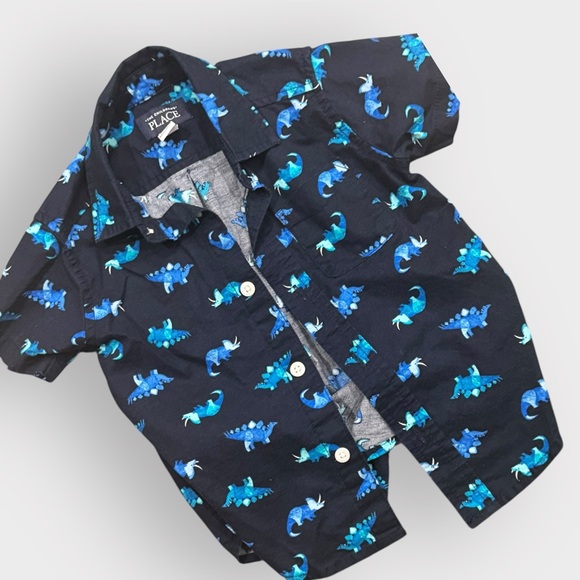 2T Dino Outfit Bundle • 3 Complete Sets + Hats • Summer Shorts Sets - Picture 7 of 14